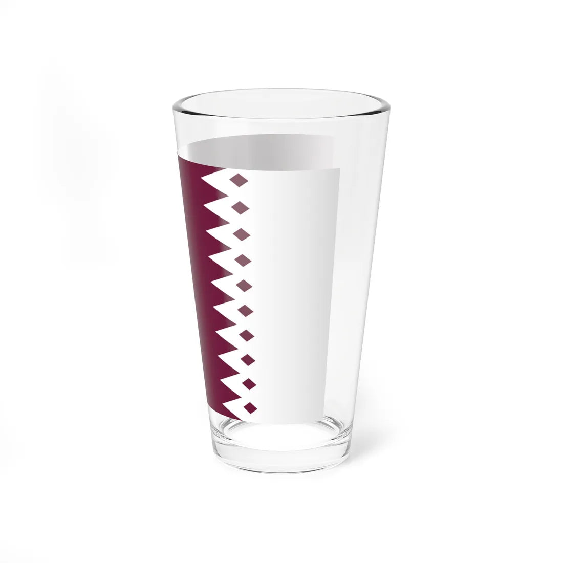 Flag of Qatar 1936-1949 3-2 (Qatar) Pint Glass 16oz - Go Mug Yourself