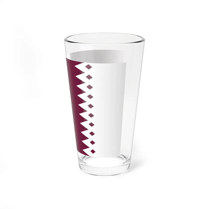 Flag of Qatar 1936-1949 3-2 (Qatar) Pint Glass 16oz - Go Mug Yourself