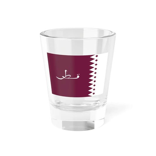 Flag of Qatar 1936-1949 3-2 (Qatar) Shot Glass 1.5oz 1.5oz - Go Mug Yourself