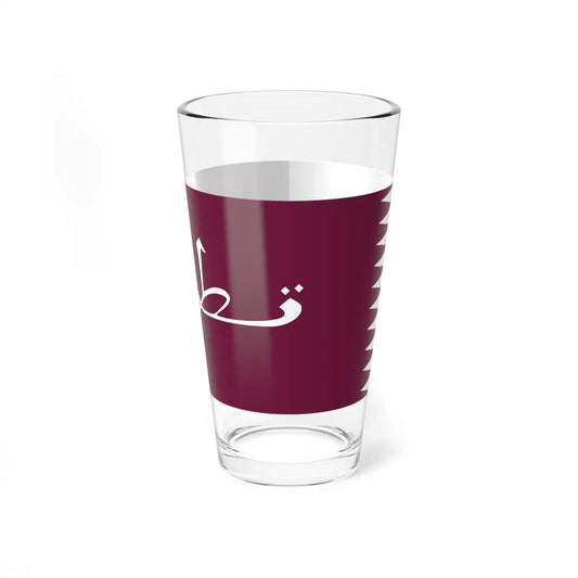 Flag of Qatar 1936-1949 (Qatar) Pint Glass 16oz 16oz - Go Mug Yourself