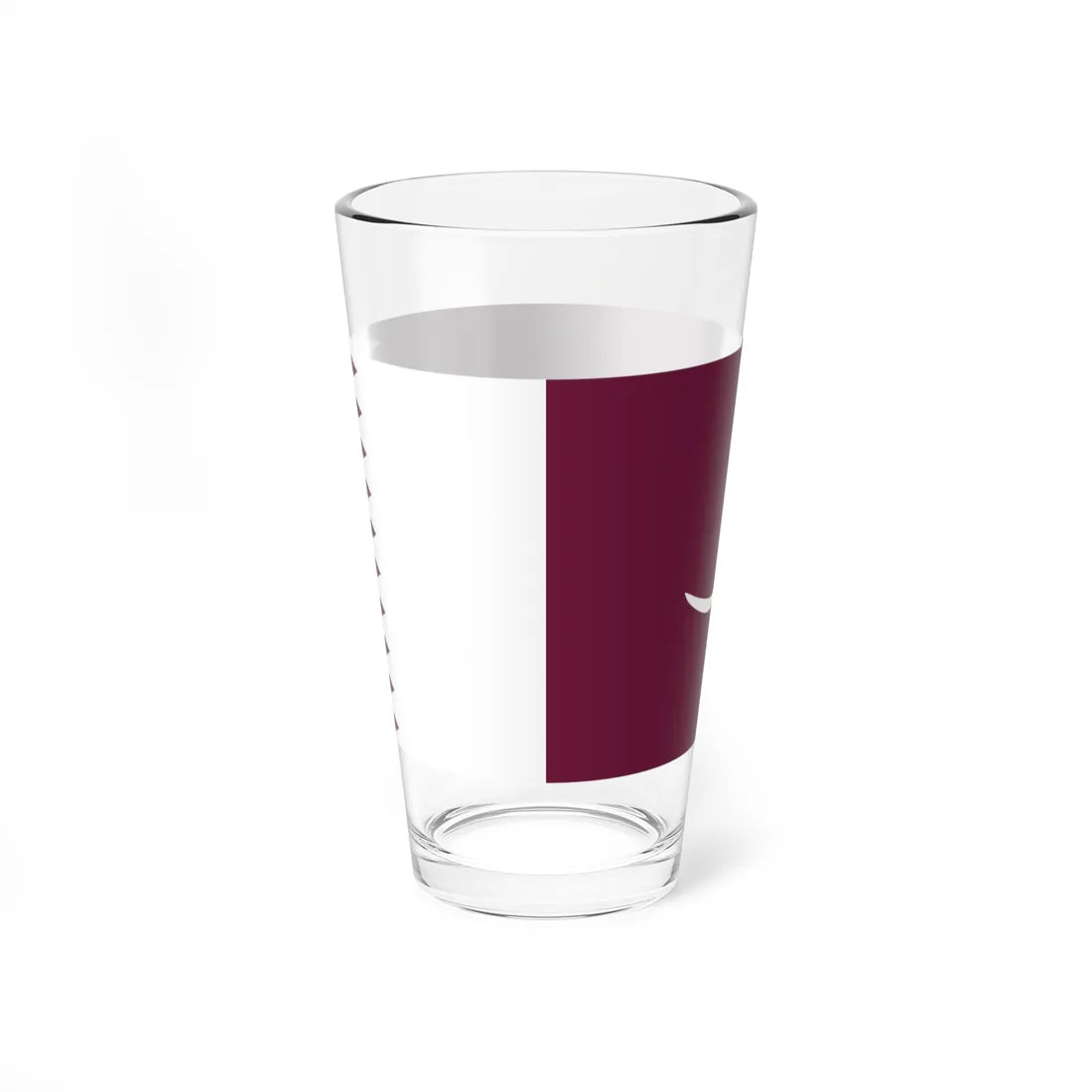 Flag of Qatar 1936-1949 (Qatar) Pint Glass 16oz - Go Mug Yourself