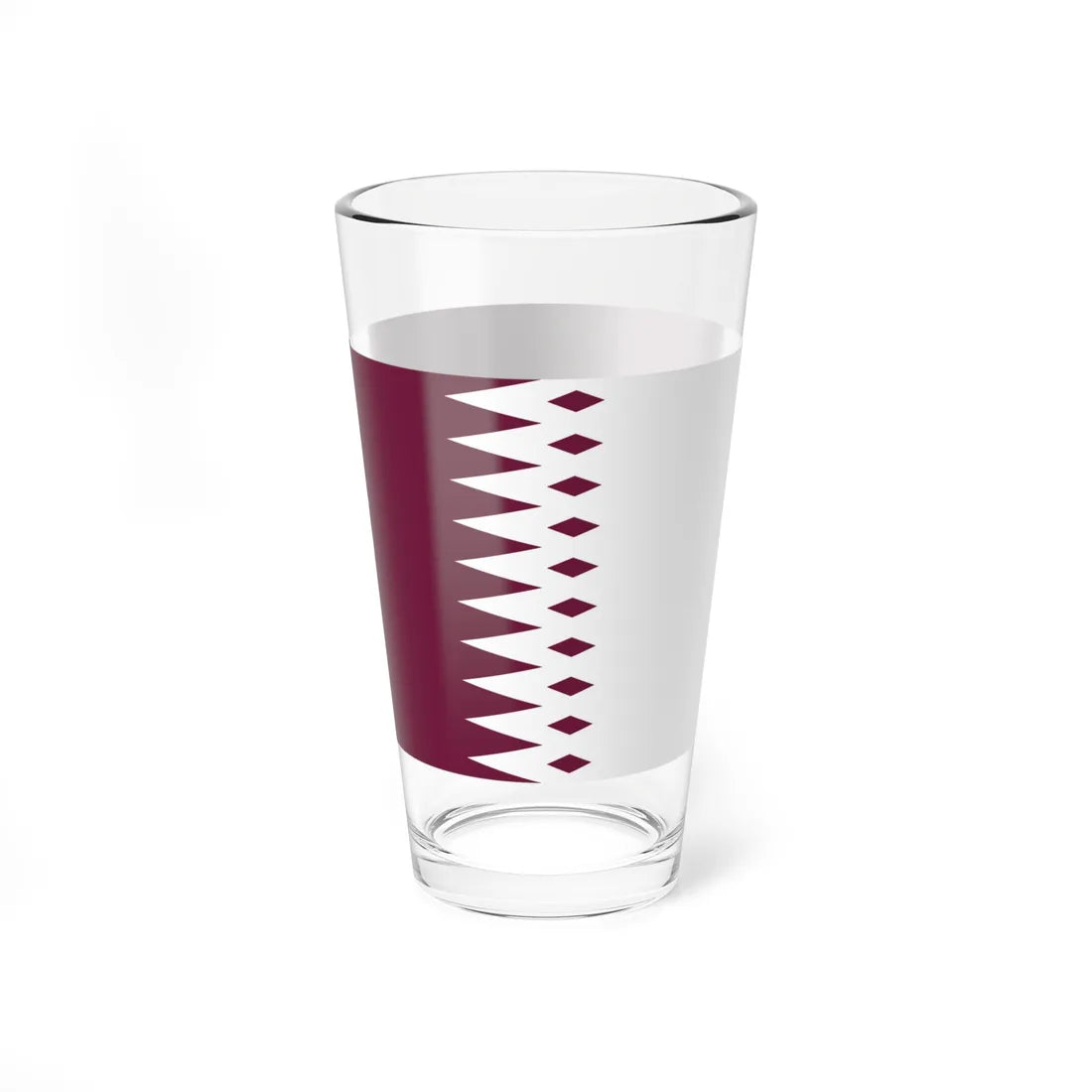 Flag of Qatar 1936-1949 (Qatar) Pint Glass 16oz - Go Mug Yourself