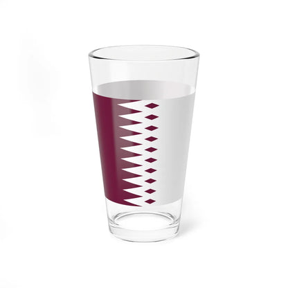 Flag of Qatar 1936-1949 (Qatar) Pint Glass 16oz - Go Mug Yourself