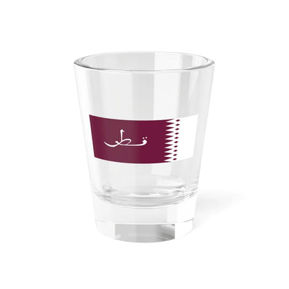 Flag of Qatar 1936-1949 (Qatar) Shot Glass 1.5oz 1.5oz - Go Mug Yourself