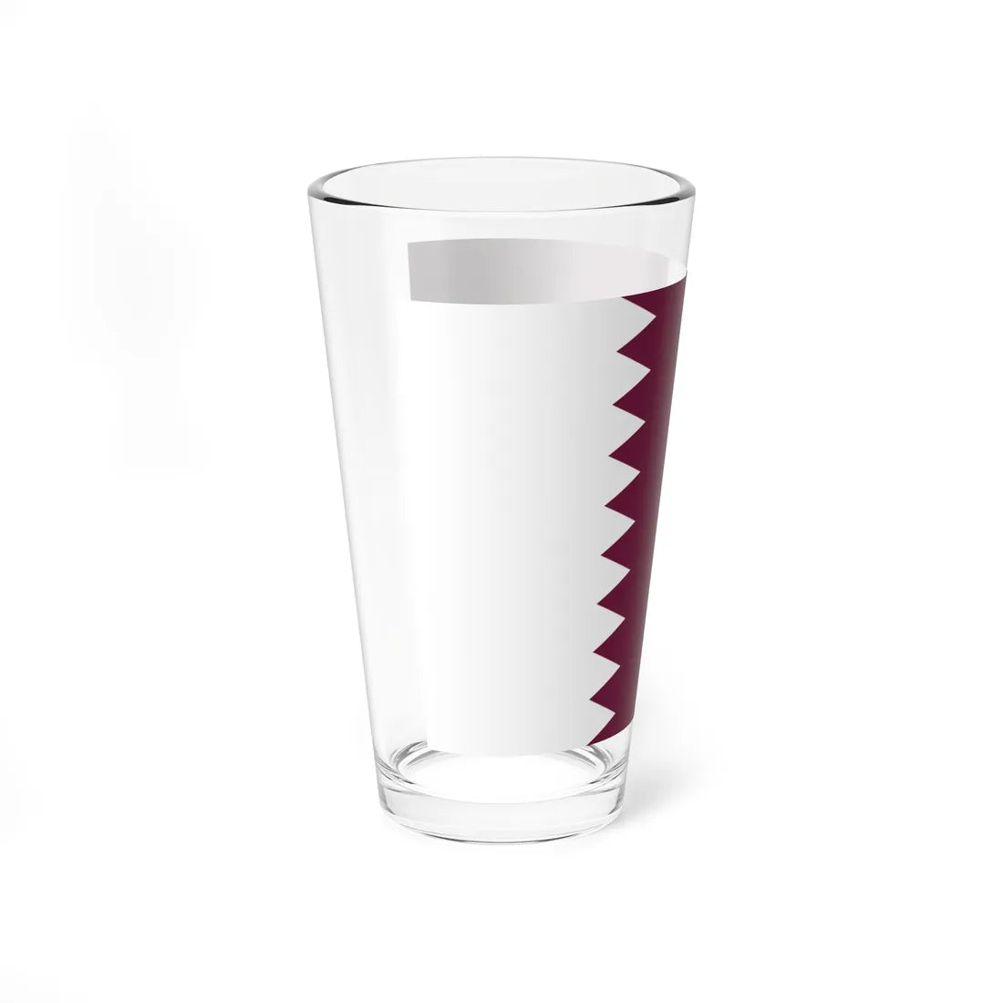 Flag of Qatar 1949-1971 3-2 (Qatar) Pint Glass 16oz - Go Mug Yourself