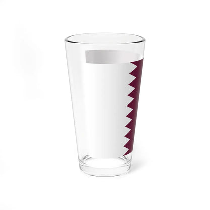Flag of Qatar 1949-1971 3-2 (Qatar) Pint Glass 16oz - Go Mug Yourself