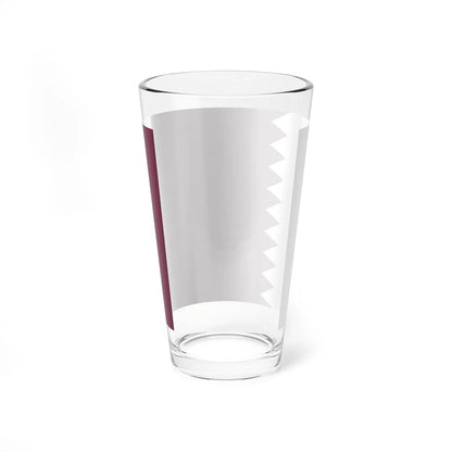 Flag of Qatar 1949-1971 3-2 (Qatar) Pint Glass 16oz - Go Mug Yourself