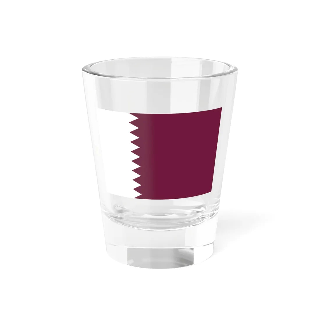 Flag of Qatar 1949-1971 3-2 (Qatar) Shot Glass 1.5oz 1.5oz - Go Mug Yourself