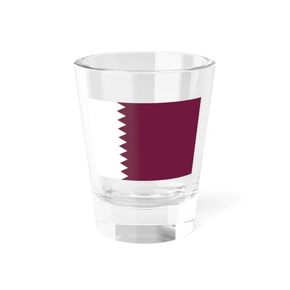 Flag of Qatar 1949-1971 3-2 (Qatar) Shot Glass 1.5oz 1.5oz - Go Mug Yourself