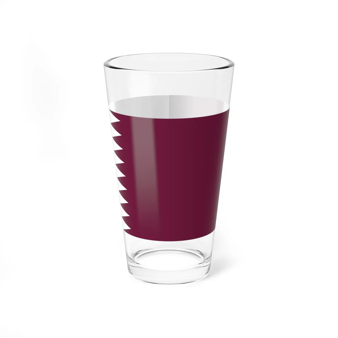Flag of Qatar 1949-1971 (Qatar) Pint Glass 16oz 16oz - Go Mug Yourself