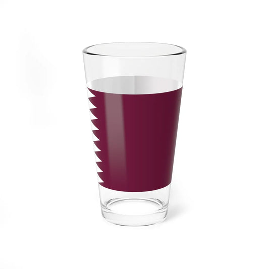 Flag of Qatar 1949-1971 (Qatar) Pint Glass 16oz 16oz - Go Mug Yourself