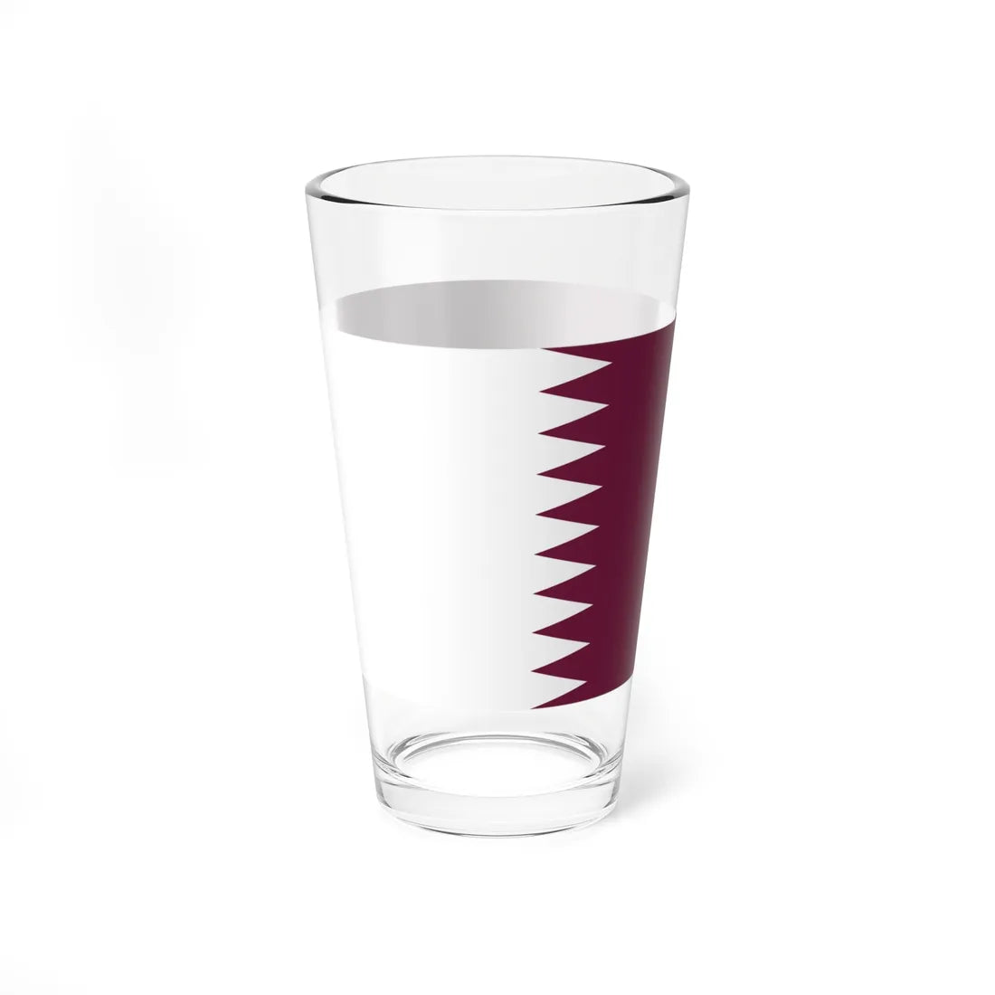 Flag of Qatar 1949-1971 (Qatar) Pint Glass 16oz - Go Mug Yourself