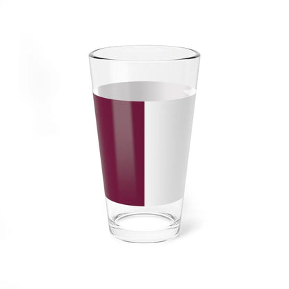 Flag of Qatar 1949-1971 (Qatar) Pint Glass 16oz - Go Mug Yourself