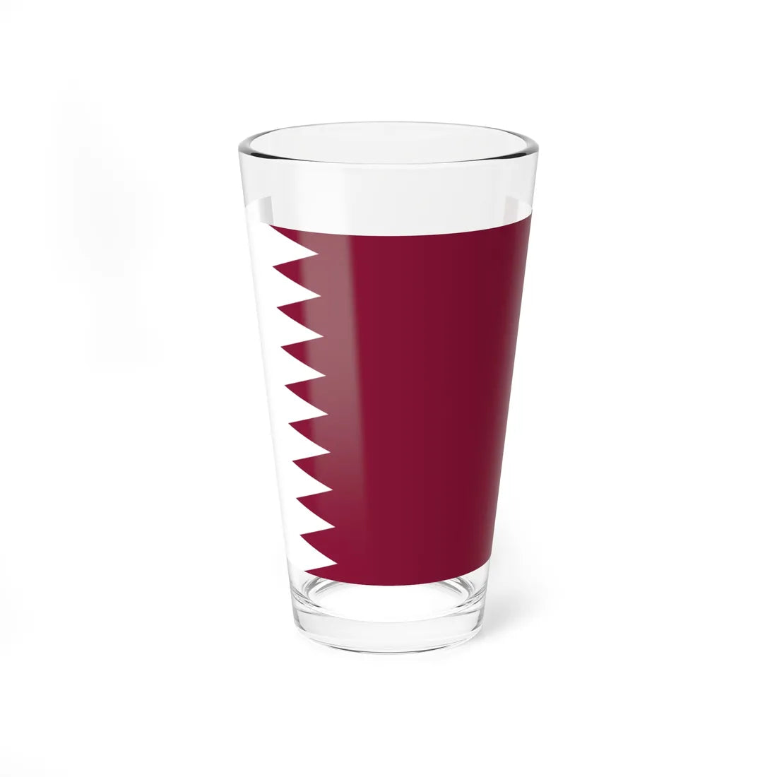 Flag of Qatar 3-2 (Qatar) Pint Glass 16oz 16oz - Go Mug Yourself