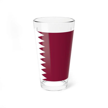 Flag of Qatar 3-2 (Qatar) Pint Glass 16oz 16oz - Go Mug Yourself