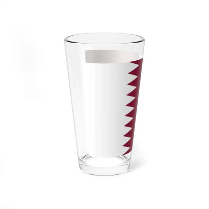 Flag of Qatar 3-2 (Qatar) Pint Glass 16oz - Go Mug Yourself