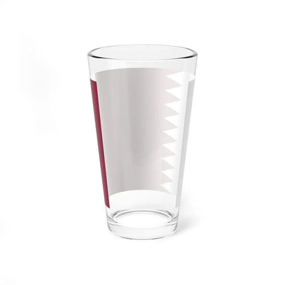 Flag of Qatar 3-2 (Qatar) Pint Glass 16oz - Go Mug Yourself