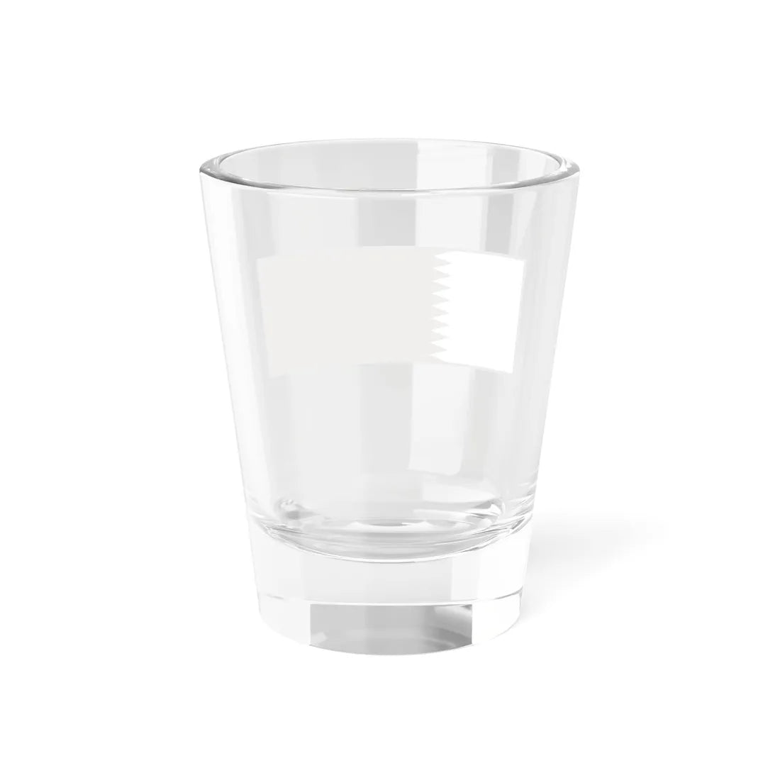 Flag of Qatar bordered (Qatar) Shot Glass 1.5oz - Go Mug Yourself