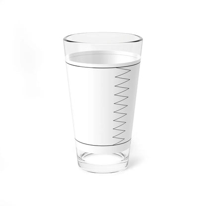 Flag of Qatar colouring page (Qatar) Pint Glass 16oz - Go Mug Yourself
