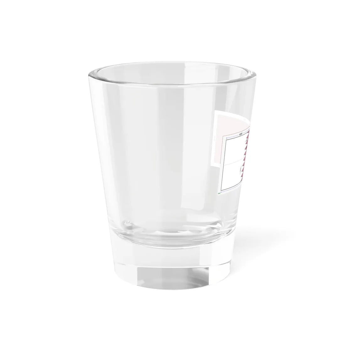 Flag of Qatar construction sheet (Qatar) Shot Glass 1.5oz - Go Mug Yourself