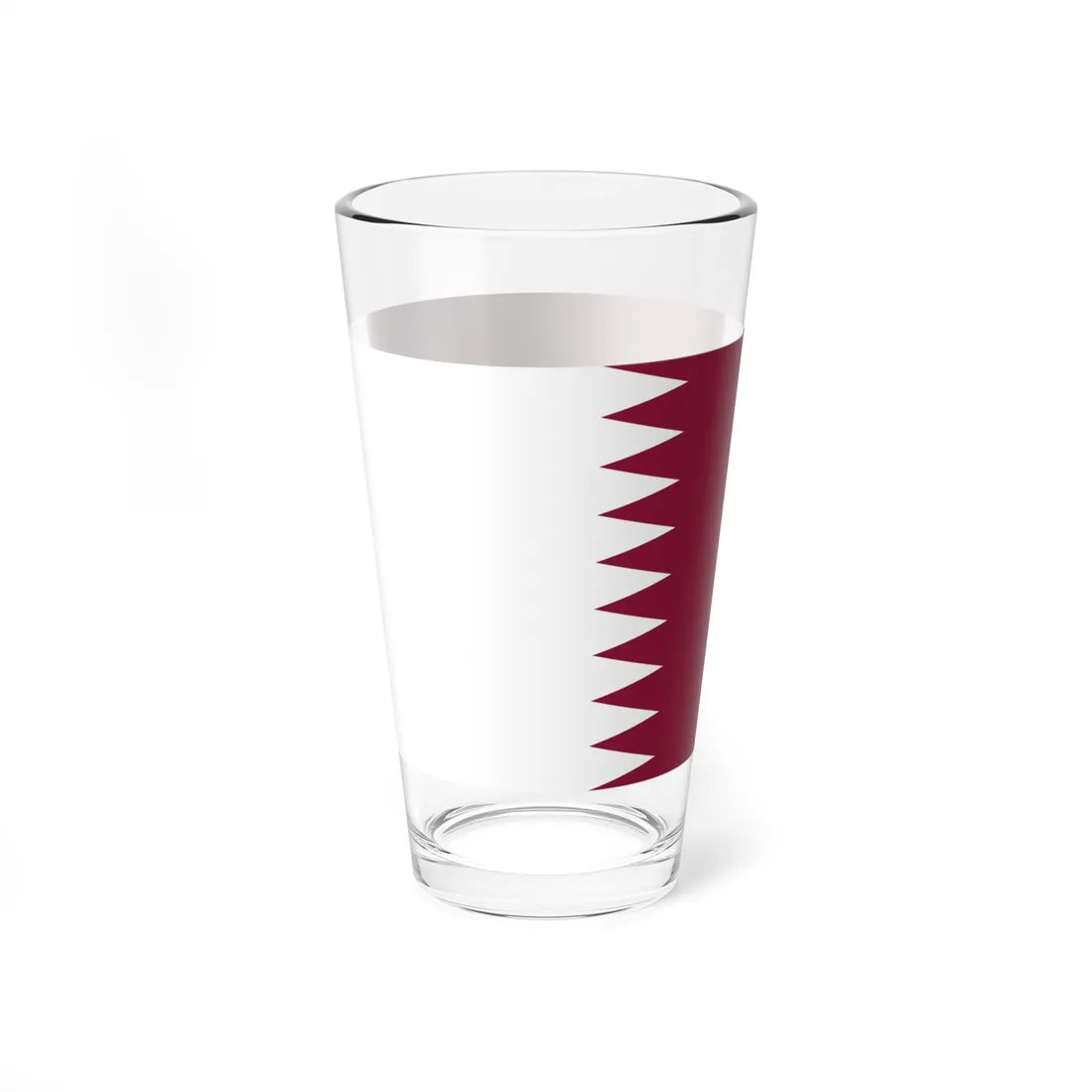 Flag of Qatar (Qatar) Pint Glass 16oz - Go Mug Yourself