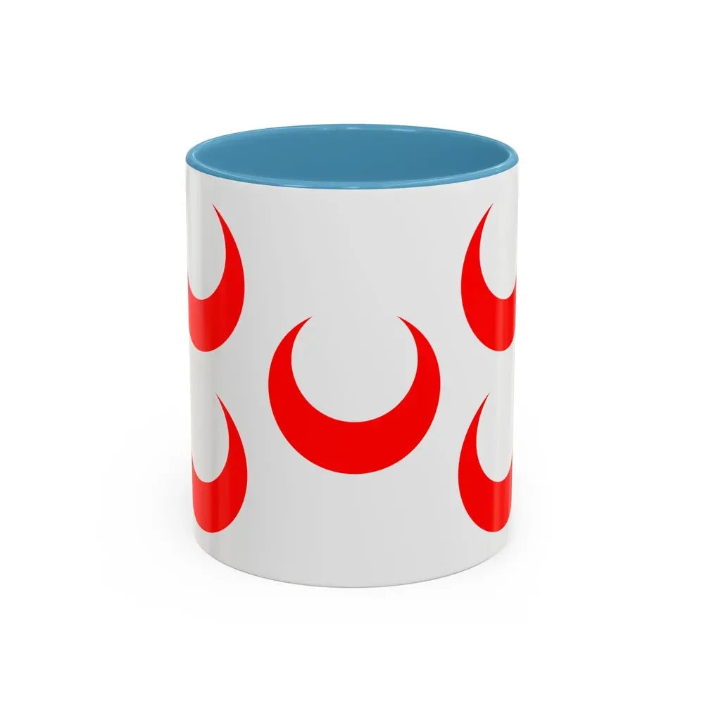 Flag of Qormi Malta - Accent Coffee Mug 11oz Light Blue - Go Mug Yourself