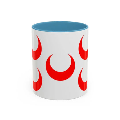 Flag of Qormi Malta - Accent Coffee Mug 11oz Light Blue - Go Mug Yourself