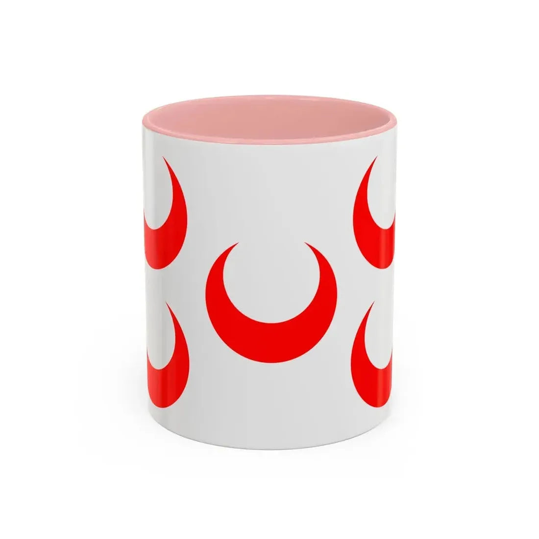 Flag of Qormi Malta - Accent Coffee Mug 11oz Pink - Go Mug Yourself