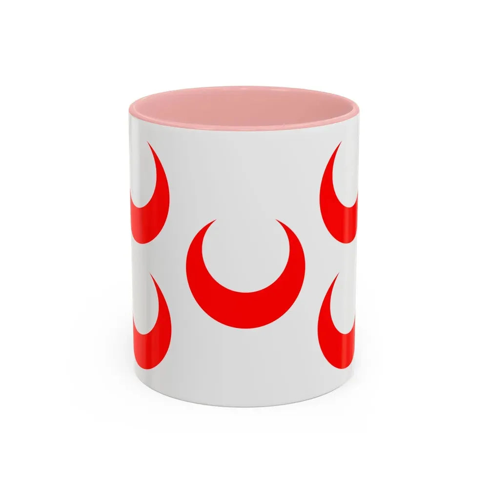 Flag of Qormi Malta - Accent Coffee Mug 11oz Pink - Go Mug Yourself