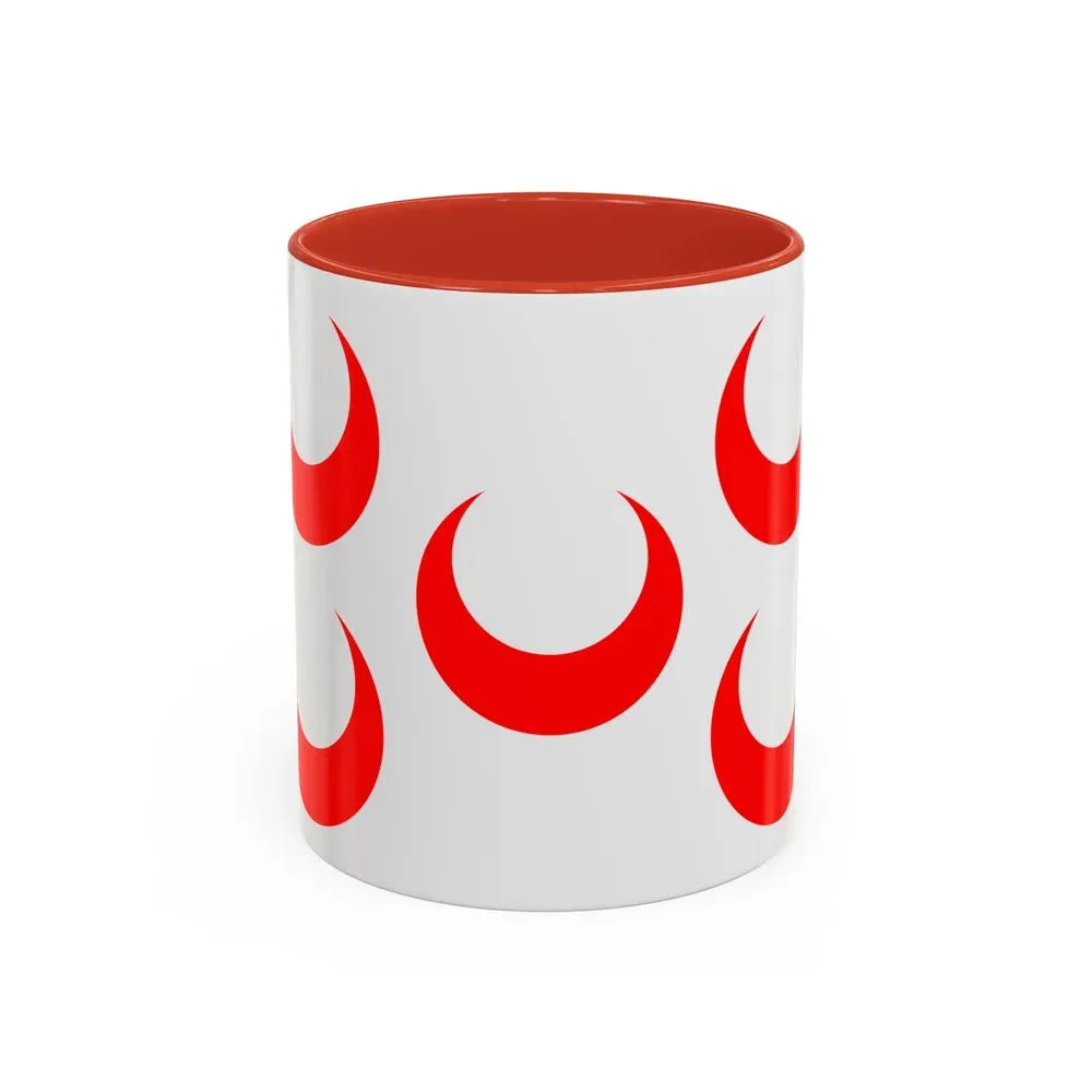 Flag of Qormi Malta - Accent Coffee Mug 11oz Red - Go Mug Yourself