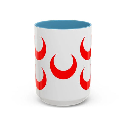 Flag of Qormi Malta - Accent Coffee Mug 15oz Light Blue - Go Mug Yourself