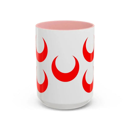 Flag of Qormi Malta - Accent Coffee Mug 15oz Pink - Go Mug Yourself