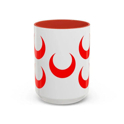Flag of Qormi Malta - Accent Coffee Mug 15oz Red - Go Mug Yourself