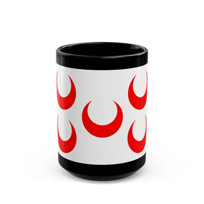 Flag of Qormi Malta - Black Coffee Mug-15oz-Go Mug Yourself