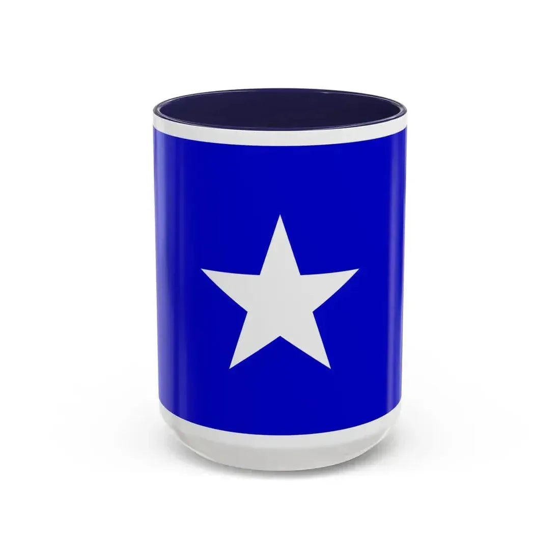 Flag of Qrendi 1993 to 2000 Malta - Accent Coffee Mug 15oz Navy - Go Mug Yourself