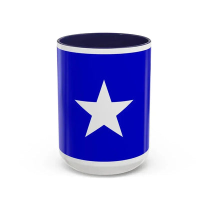 Flag of Qrendi 1993 to 2000 Malta - Accent Coffee Mug 15oz Navy - Go Mug Yourself