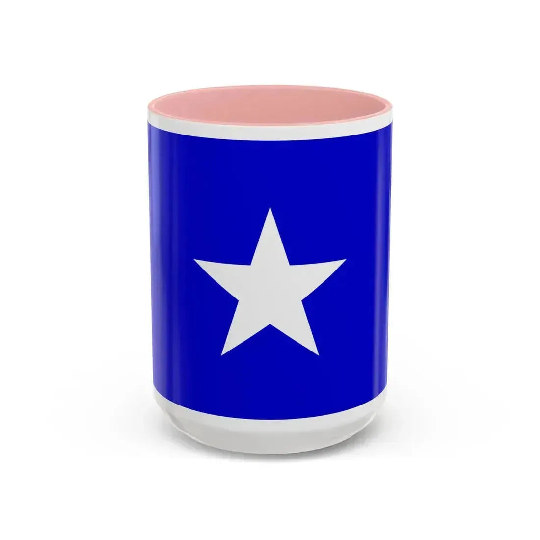 Flag of Qrendi 1993 to 2000 Malta - Accent Coffee Mug 15oz Pink - Go Mug Yourself