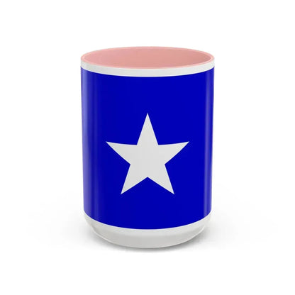 Flag of Qrendi 1993 to 2000 Malta - Accent Coffee Mug 15oz Pink - Go Mug Yourself