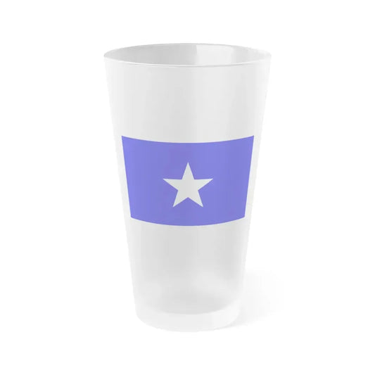 Flag of Qrendi 1993 to 2000 Malta - Frosted Pint Glass 16oz 16oz Frosted - Go Mug Yourself