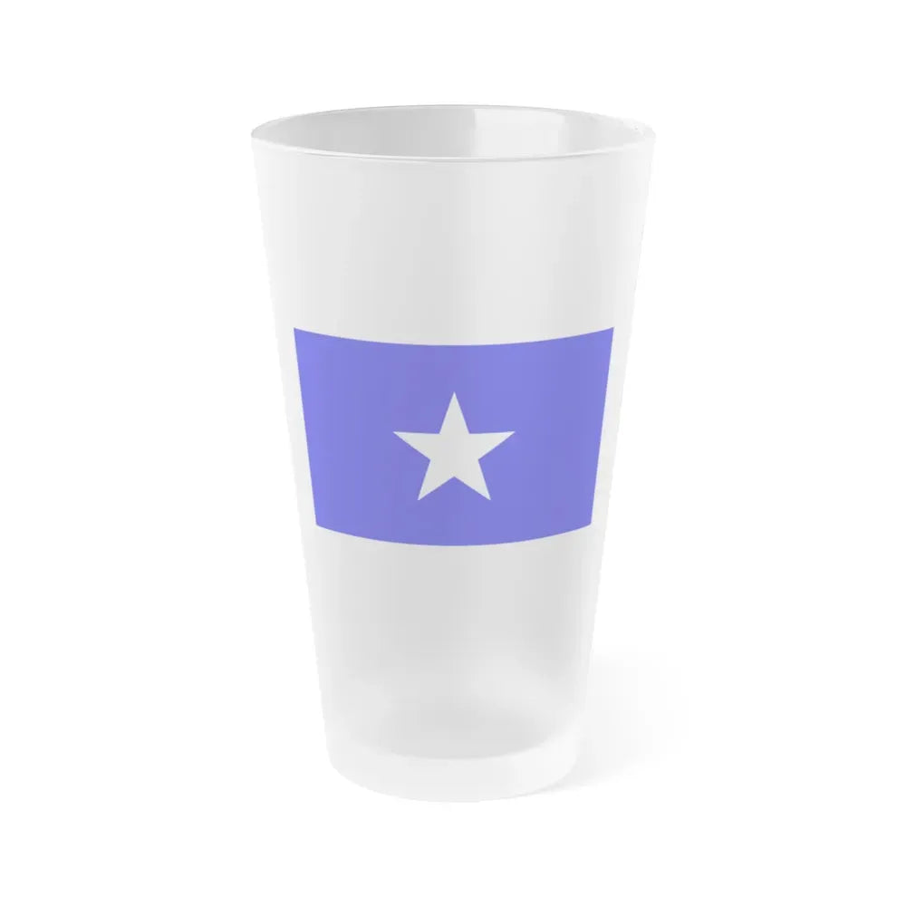 Flag of Qrendi 1993 to 2000 Malta - Frosted Pint Glass 16oz 16oz Frosted - Go Mug Yourself