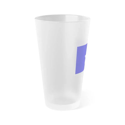Flag of Qrendi 1993 to 2000 Malta - Frosted Pint Glass 16oz - Go Mug Yourself