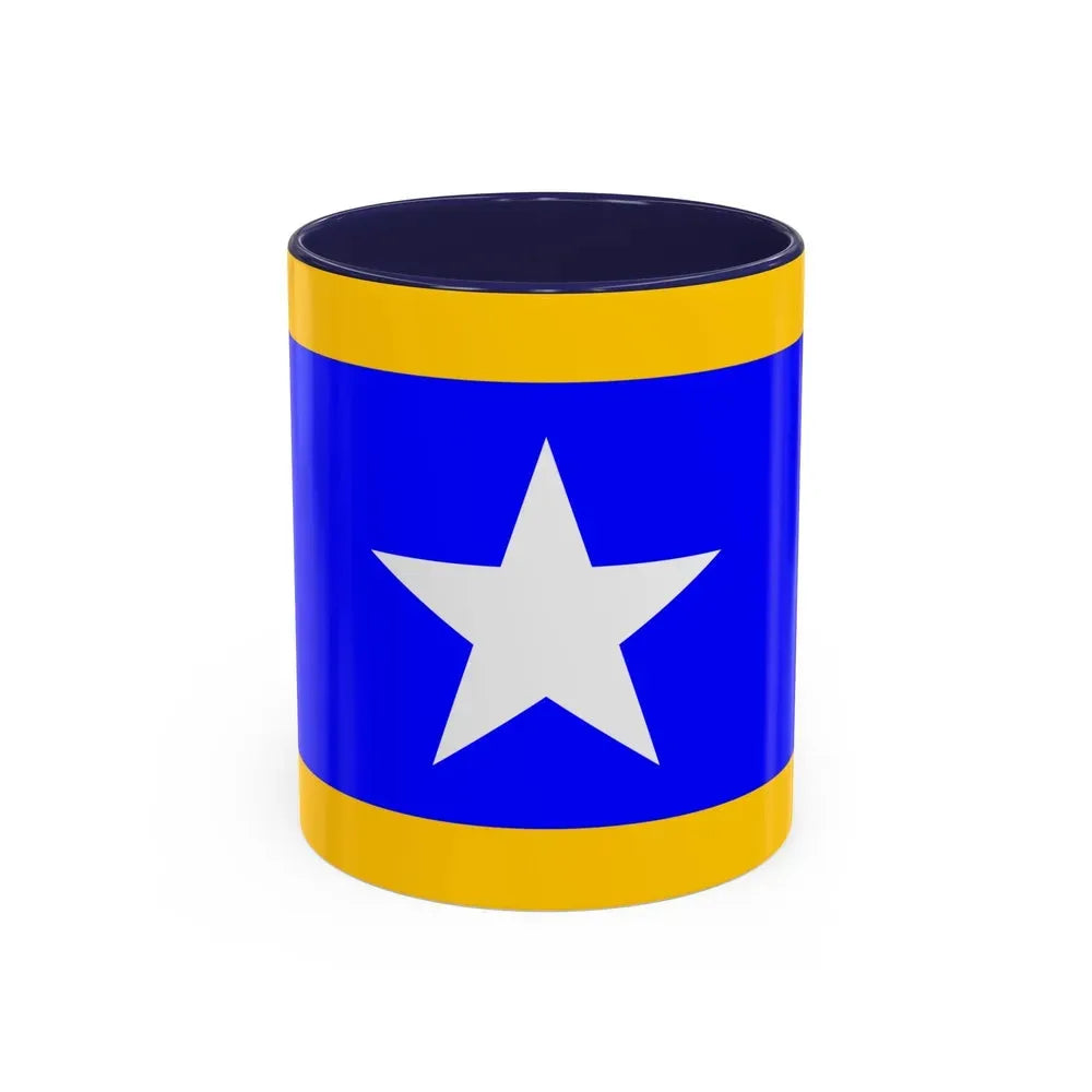 Flag of Qrendi Malta - Accent Coffee Mug 11oz Navy - Go Mug Yourself