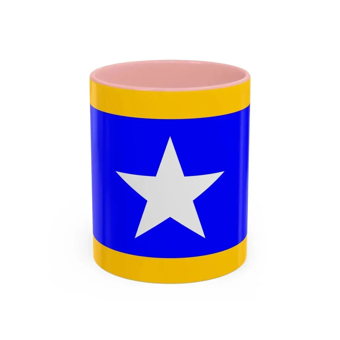 Flag of Qrendi Malta - Accent Coffee Mug 11oz Pink - Go Mug Yourself