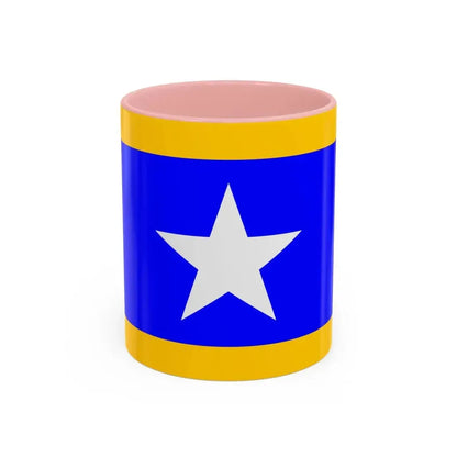 Flag of Qrendi Malta - Accent Coffee Mug 11oz Pink - Go Mug Yourself