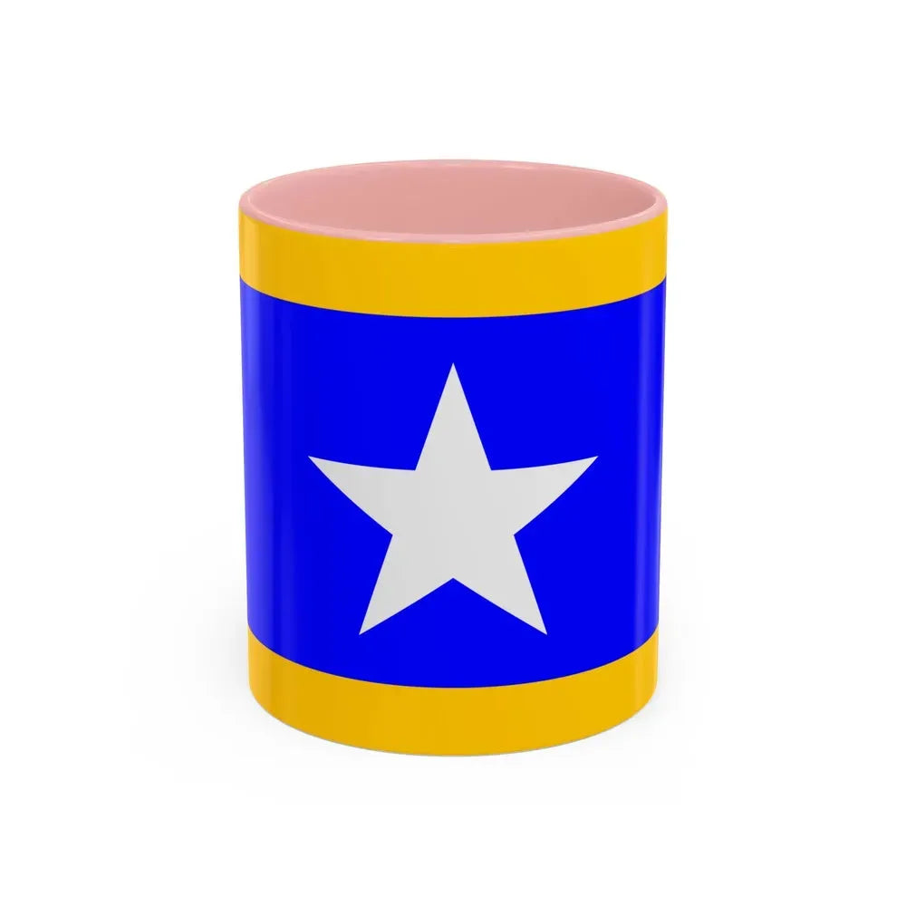 Flag of Qrendi Malta - Accent Coffee Mug 11oz Pink - Go Mug Yourself