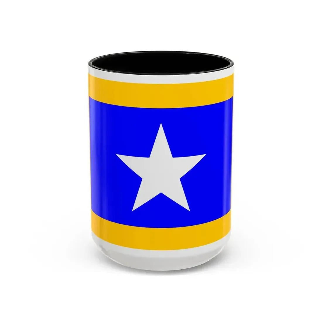 Flag of Qrendi Malta - Accent Coffee Mug 15oz Black - Go Mug Yourself