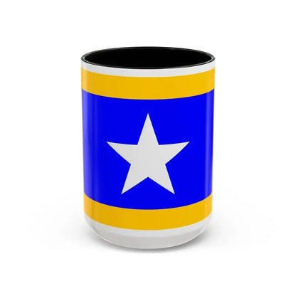 Flag of Qrendi Malta - Accent Coffee Mug 15oz Black - Go Mug Yourself
