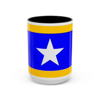 Flag of Qrendi Malta - Accent Coffee Mug 15oz Black - Go Mug Yourself
