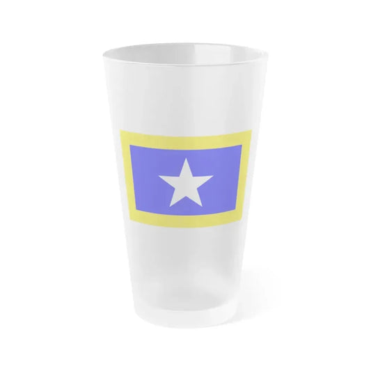 Flag of Qrendi Malta - Frosted Pint Glass 16oz 16oz Frosted - Go Mug Yourself