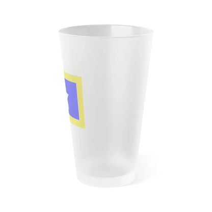 Flag of Qrendi Malta - Frosted Pint Glass 16oz - Go Mug Yourself